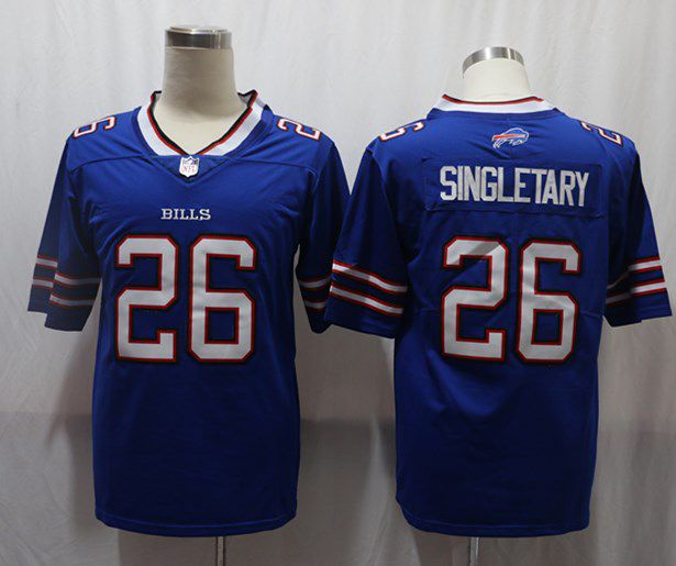 Men Buffalo Bills 26 Singletary Blue Vapor Untouchable Limited 2020 Player NFL Jersey